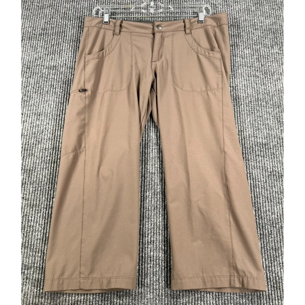 Patagonia Happy Hike Capri Pants Womens Size 8‎ Brown Casual Outdoor Camping